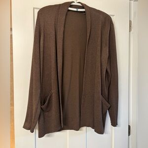 Verve Ami Chocolate Open Cardigan